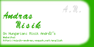 andras misik business card